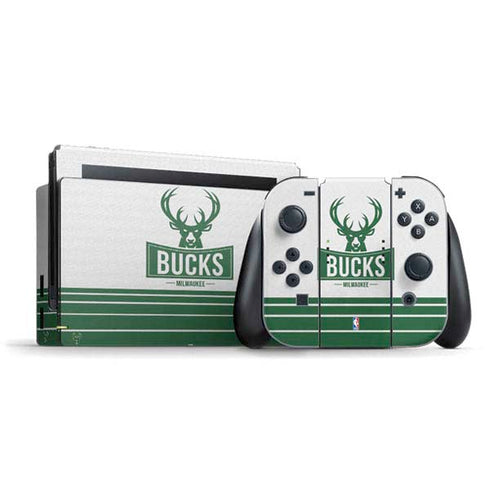 NBA Milwaukee Bucks Static Nintendo Switch Bundle Skin