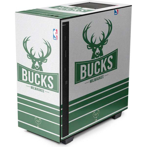 NBA Milwaukee Bucks Static NZXT H510 Compact ATX Mid-Tower Case Skin