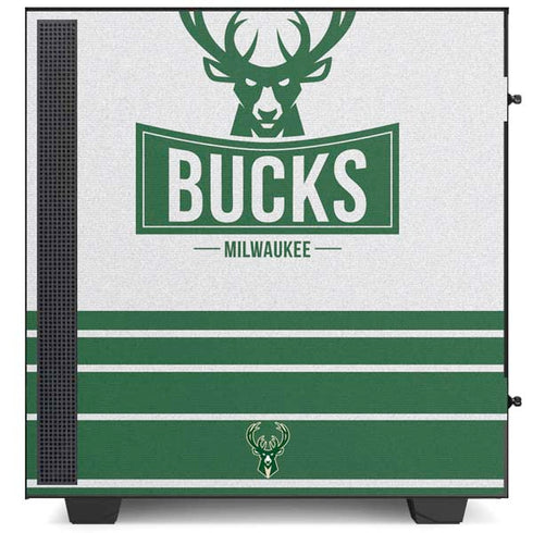 NBA Milwaukee Bucks Static NZXT H510 Compact ATX Mid-Tower Case Skin