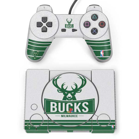 NBA Milwaukee Bucks Static PlayStation Classic Bundle Skin