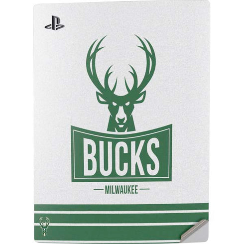 NBA Milwaukee Bucks Static PS5 Digital Edition Console Skin