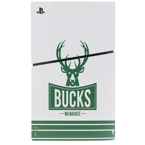 NBA Milwaukee Bucks Static PS5 Slim Disk Console Skin