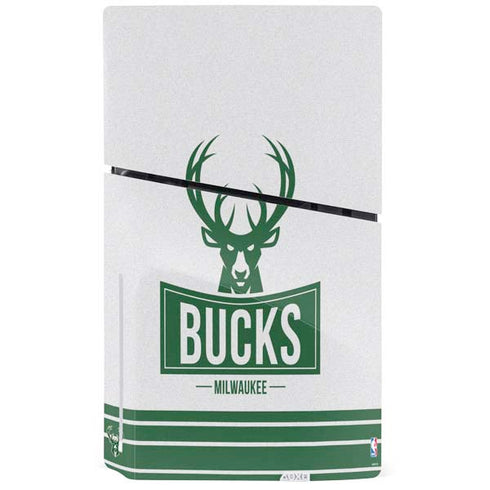 NBA Milwaukee Bucks Static PS5 Slim Disk Console Skin