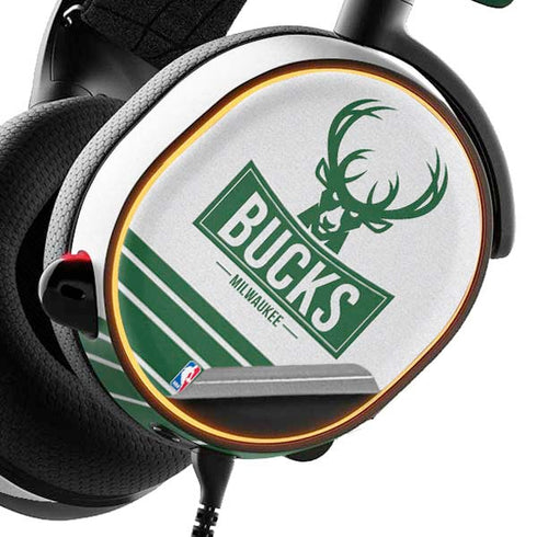 NBA Milwaukee Bucks Static SteelSeries Arctis 3 Skin