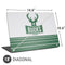 NBA Milwaukee Bucks Static Universal Laptop 18in (14.6 x 10.6in) Skin