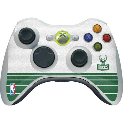 NBA Milwaukee Bucks Static Xbox 360 Wireless Controller Skin