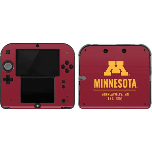 University of Minnesota Minneapolis MN Est 1851 Nintendo 2DS Skin
