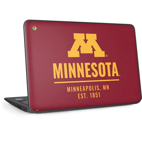 University of Minnesota Minneapolis MN Est 1851 HP Chromebook Skin
