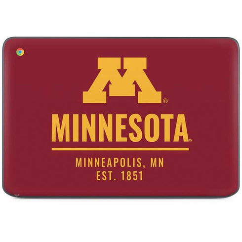 University of Minnesota Minneapolis MN Est 1851 HP Chromebook Skin