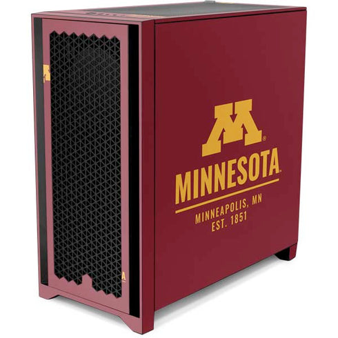 University of Minnesota Minneapolis MN Est 1851 Corsair 4000D Tempered Glass Mid-Tower ATX Case Skin