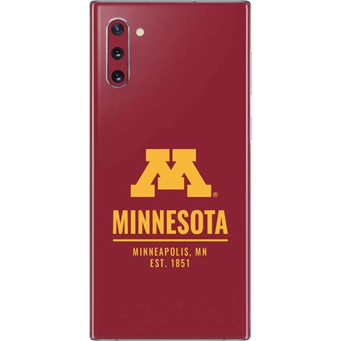 University of Minnesota Minneapolis MN Est 1851 Galaxy Note 10 Skin