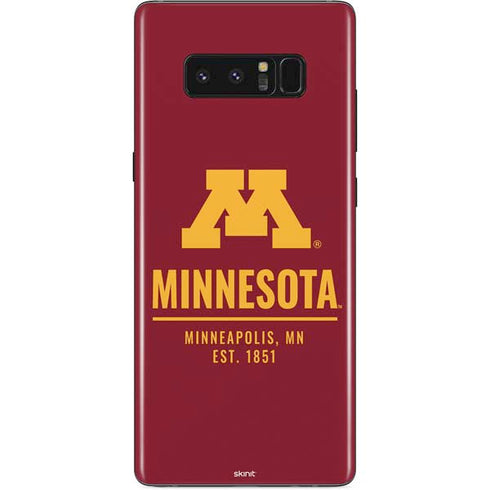 University of Minnesota Minneapolis MN Est 1851 Galaxy Note 8 Skin