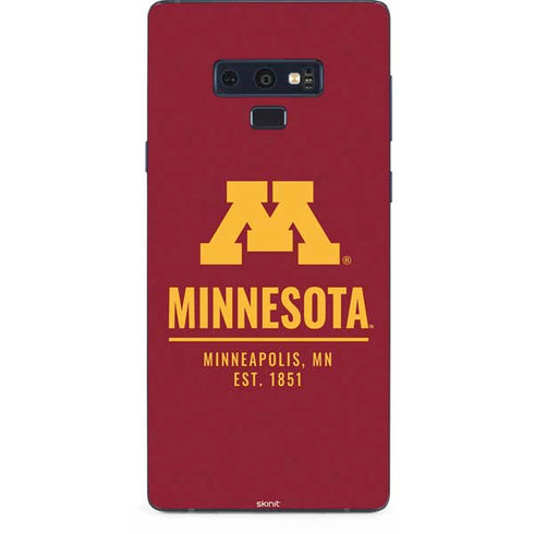 University of Minnesota Minneapolis MN Est 1851 Galaxy Note 9 Skin