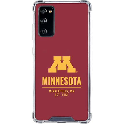 University of Minnesota Minneapolis MN Est 1851 Galaxy S20 FE Clear Case