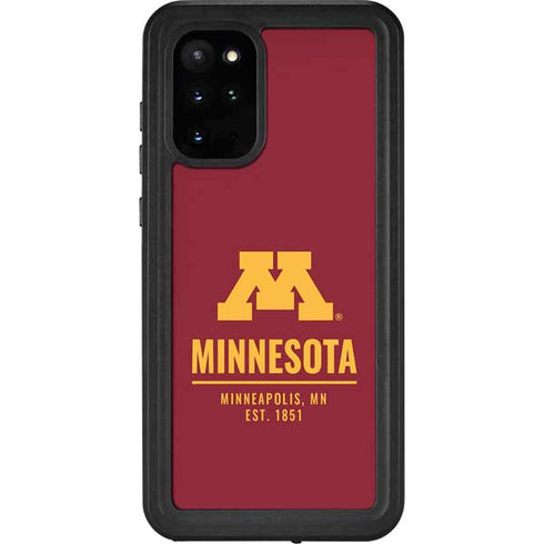 University of Minnesota Minneapolis MN Est 1851 Galaxy S20 Plus Waterproof Case