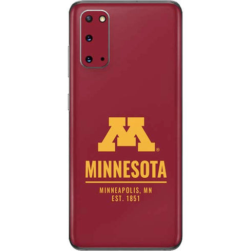 University of Minnesota Minneapolis MN Est 1851 Galaxy S20 Skin