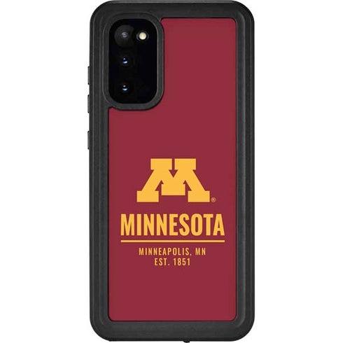 University of Minnesota Minneapolis MN Est 1851 Galaxy S20 Waterproof Case