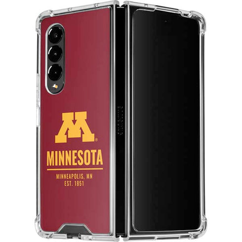 University of Minnesota Minneapolis MN Est 1851 Galaxy Z Fold4 5G Clear Case
