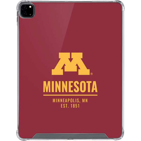 University of Minnesota Minneapolis MN Est 1851 iPad Pro 12.9in (2020) Clear Case