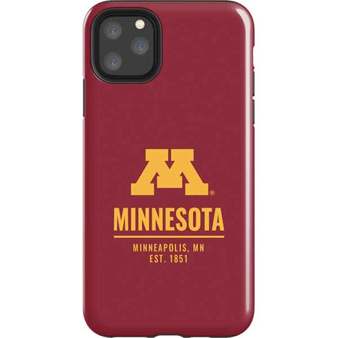 University of Minnesota Minneapolis MN Est 1851 iPhone 11 Pro Max Impact Case