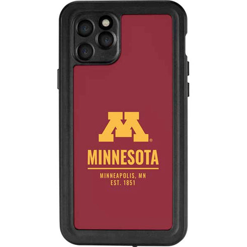University of Minnesota Minneapolis MN Est 1851 iPhone 11 Pro Waterproof Case