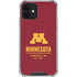 University of Minnesota Minneapolis MN Est 1851 iPhone 12 Clear Case