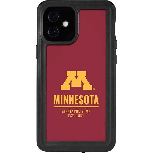 University of Minnesota Minneapolis MN Est 1851 iPhone 12 Mini Waterproof Case