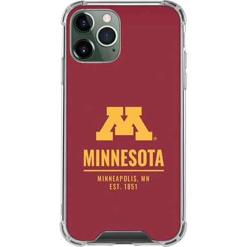 University of Minnesota Minneapolis MN Est 1851 iPhone 12 Pro Clear Case
