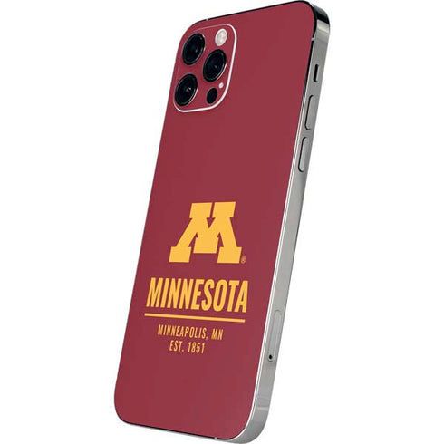 University of Minnesota Minneapolis MN Est 1851 iPhone 12 Pro Max Skin