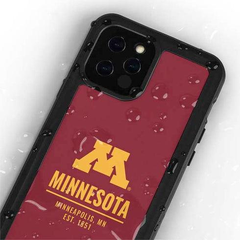 University of Minnesota Minneapolis MN Est 1851 iPhone 12 Pro Max Waterproof Case