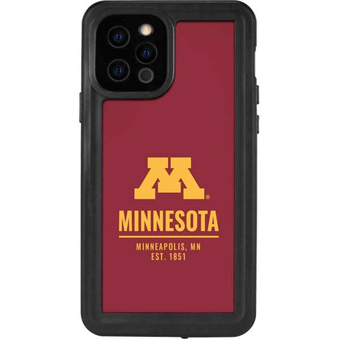 University of Minnesota Minneapolis MN Est 1851 iPhone 12 Pro Waterproof Case