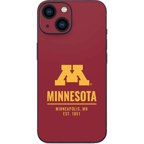 University of Minnesota Minneapolis MN Est 1851 iPhone 13 Mini Skin