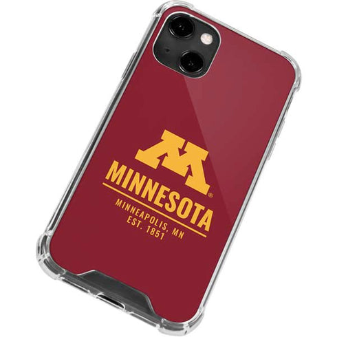 University of Minnesota Minneapolis MN Est 1851 iPhone 14 Clear Case
