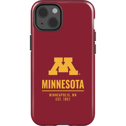 University of Minnesota Minneapolis MN Est 1851 iPhone 15 Impact Case