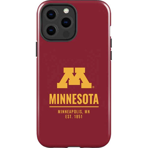 University of Minnesota Minneapolis MN Est 1851 iPhone 15 Pro Max Impact Case