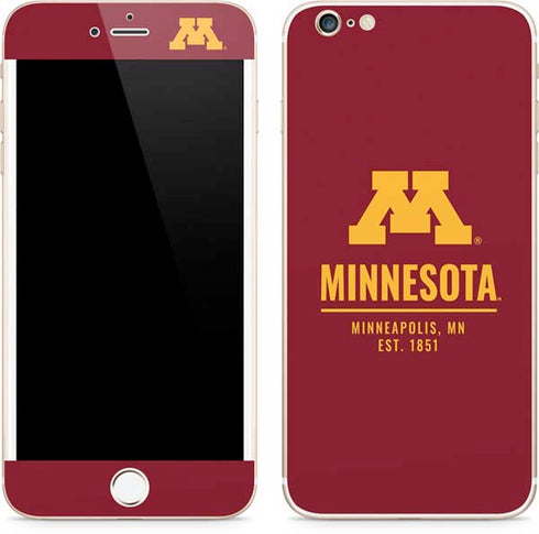 University of Minnesota Minneapolis MN Est 1851 iPhone 6/6s Plus Skin