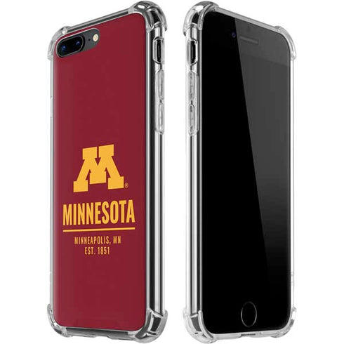 University of Minnesota Minneapolis MN Est 1851 iPhone 7/8 Plus Clear Case