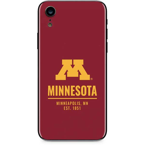 University of Minnesota Minneapolis MN Est 1851 iPhone XR Skin