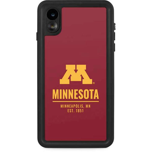 University of Minnesota Minneapolis MN Est 1851 iPhone XR Waterproof Case