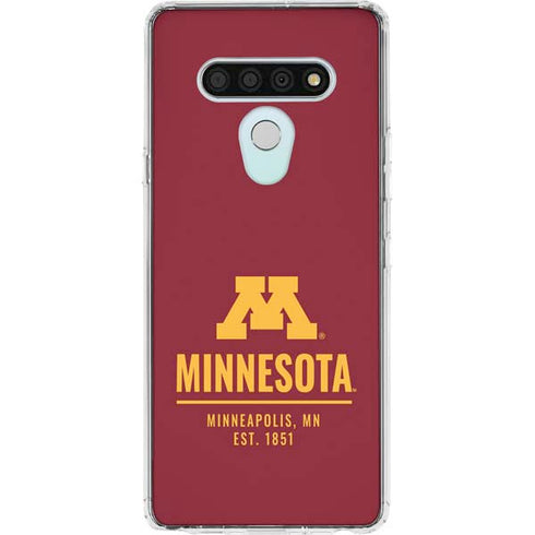 University of Minnesota Minneapolis MN Est 1851 LG Stylo 6 Clear Case
