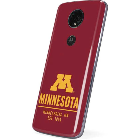 University of Minnesota Minneapolis MN Est 1851 Moto E5 Plus Skin