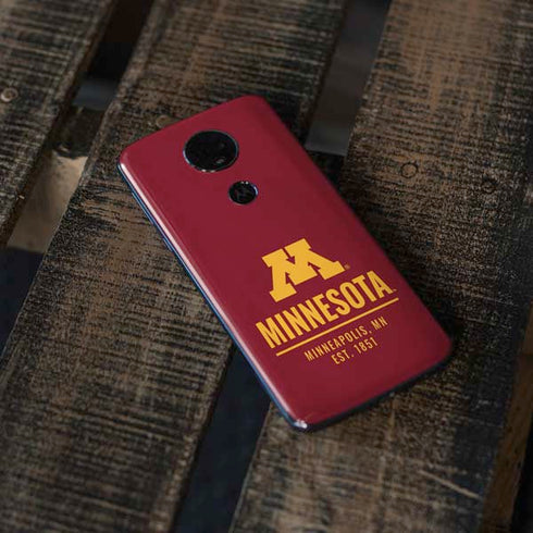 University of Minnesota Minneapolis MN Est 1851 Moto E5 Plus Skin