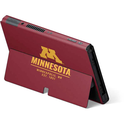 University of Minnesota Minneapolis MN Est 1851 Nintendo Switch OLED (2021) Skin