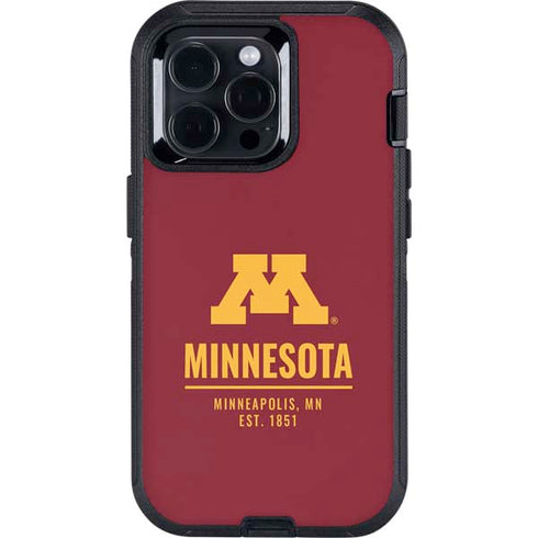 University of Minnesota Minneapolis MN Est 1851 Otterbox Defender iPhone Skin
