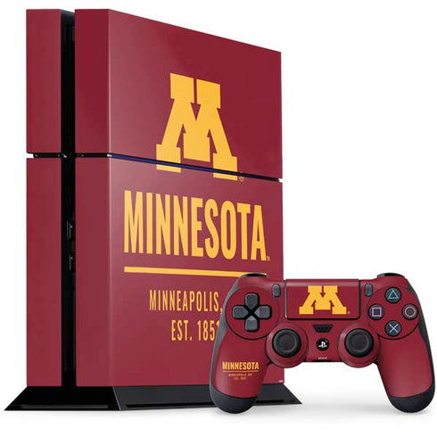 University of Minnesota Minneapolis MN Est 1851 PS4 Console and Controller Bundle Skin