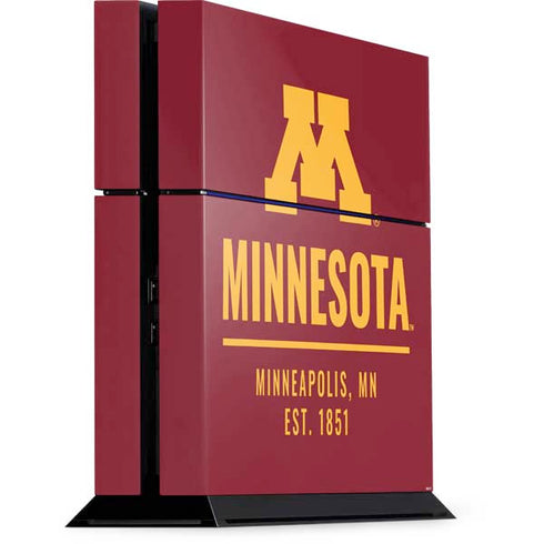 University of Minnesota Minneapolis MN Est 1851 PS4 Console Skin