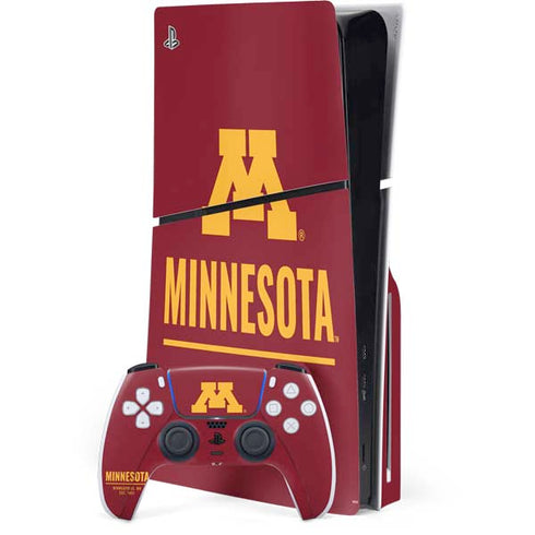University of Minnesota Minneapolis MN Est 1851 PS5 Slim Disk Bundle Skin