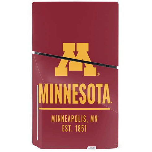 University of Minnesota Minneapolis MN Est 1851 PS5 Slim Disk Console Skin