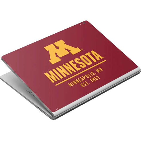 University of Minnesota Minneapolis MN Est 1851 Surface Book Skin