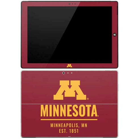 University of Minnesota Minneapolis MN Est 1851 Surface Pro 3 Skin